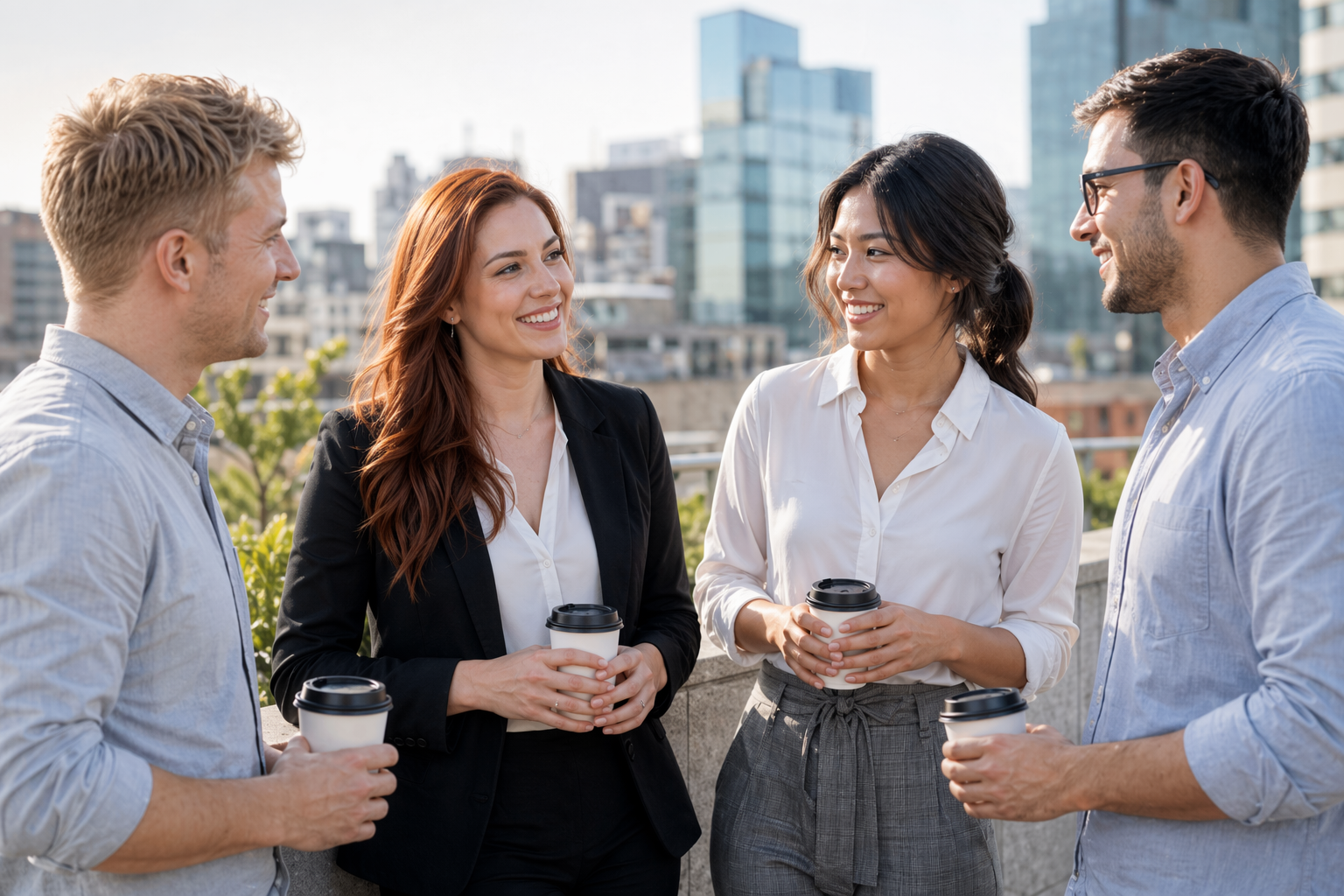 BluebirdsLabs team members enjoying time together outside work